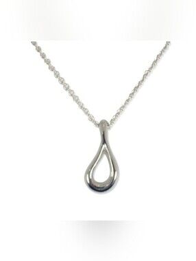 Tiffany & Co Sterling Silver Teardrop Pendant Necklace - Women's Jewelry